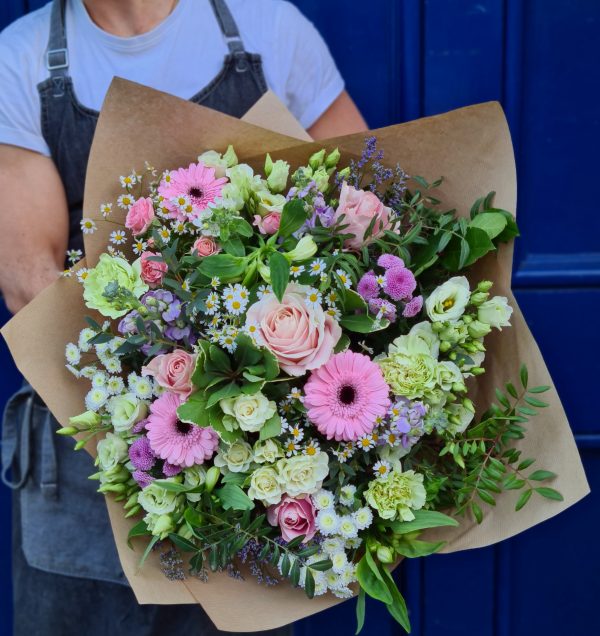 Image of The Adare bouquet made up of subtle, icecream like tones in the pastel range