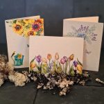 Image of 3 wild flower seeded, plantable greeting cards